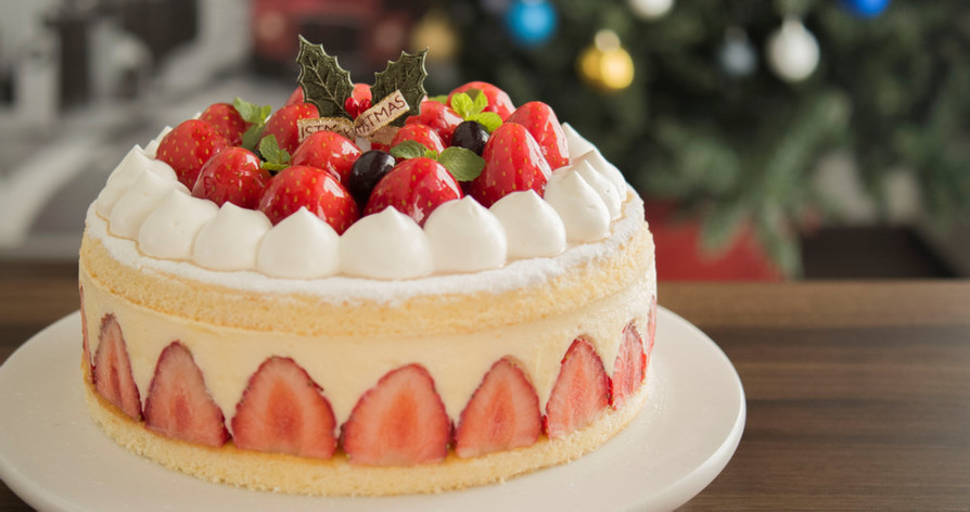 クリスマス☆ホワイトチョコのムースケーキの画像