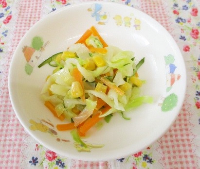 保育園給食★春キャベツのサラダの画像