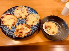 餃子の皮でピザ(男の料理)