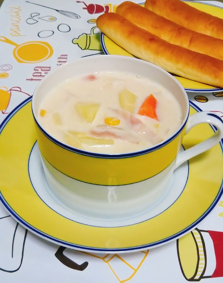 簡単コーンスープの画像
