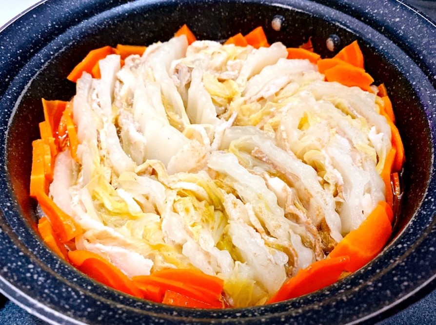 簡単☆白菜と豚バラのミルフィーユ鍋