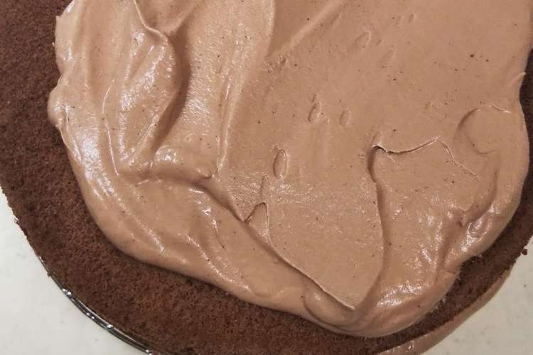 チョコレートクリームデコレーションケーキ レシピ 作り方 By 4児男子母さんの台所 クックパッド
