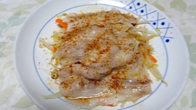 豚ばら肉の野菜蒸し