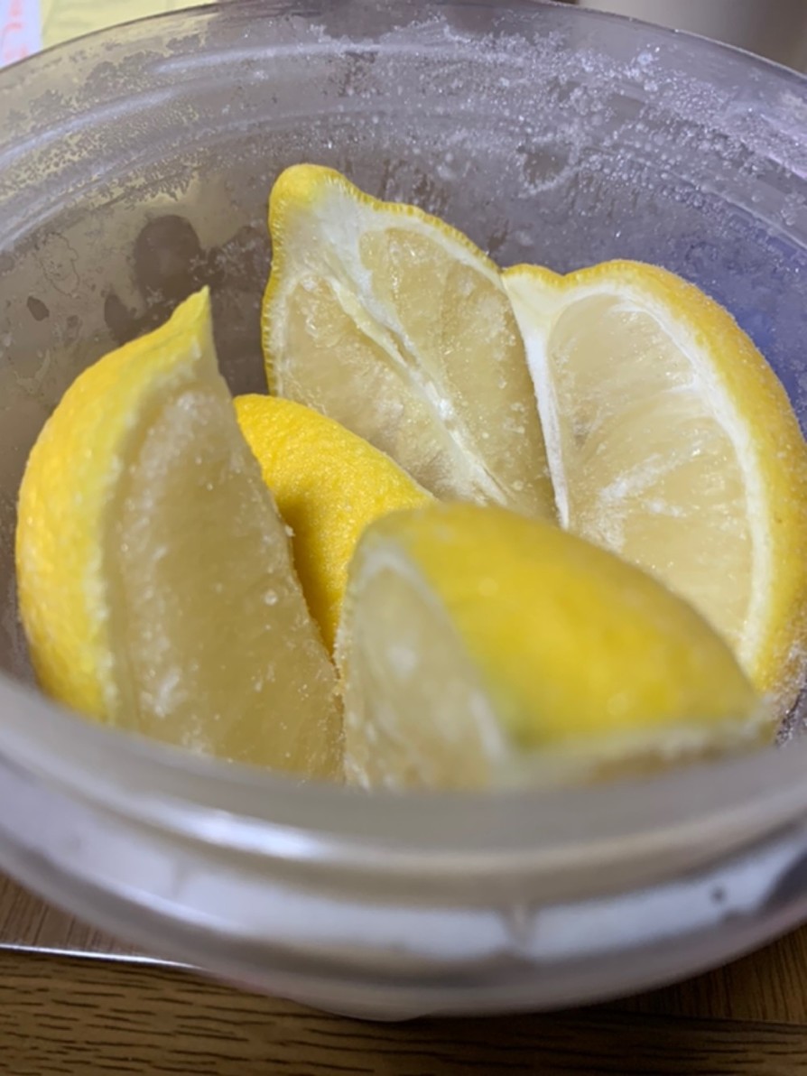 冷凍レモンの画像