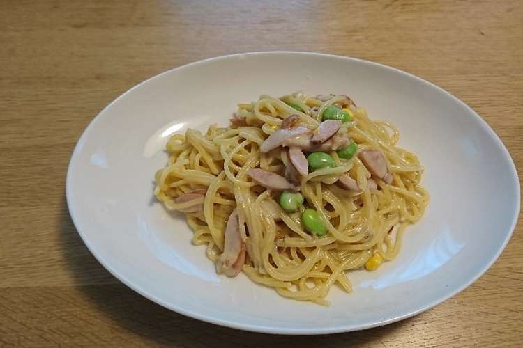 コーンスープdeパスタ レシピ 作り方 By トシピー クックパッド