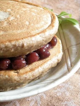 香ばしいはったい粉のホットケーキ