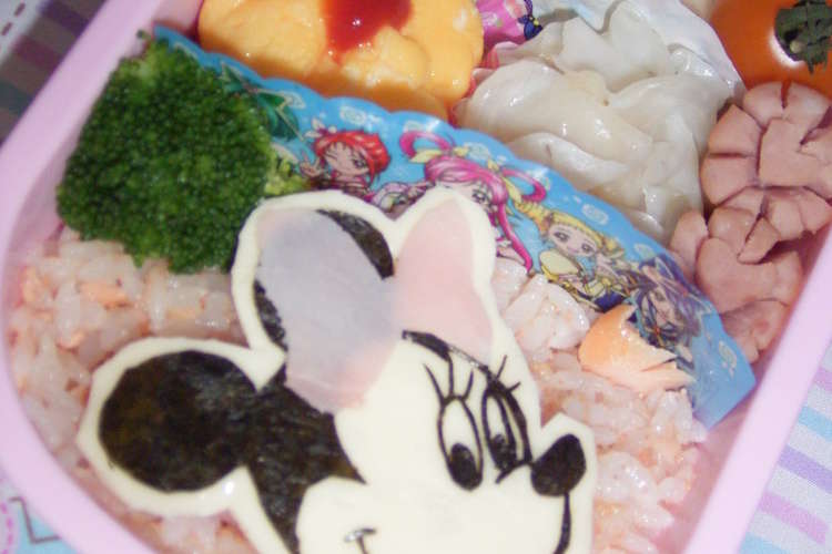 キャラ弁 ピンク混ぜご飯 ミニー付き レシピ 作り方 By にゃかと クックパッド 簡単おいしいみんなのレシピが357万品