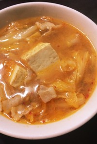 あったまる〜うちのキムチ味噌スープ