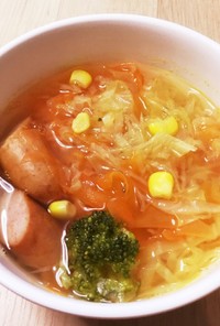 野菜たっぷり食べるスープ