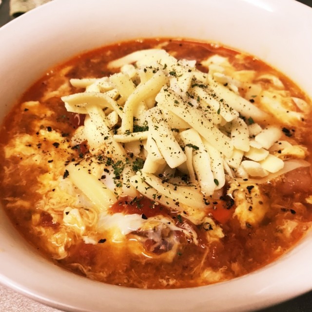 ハマる 辛ラーメンアレンジでとまと辛麺 レシピ 作り方 By 3110kahorw クックパッド