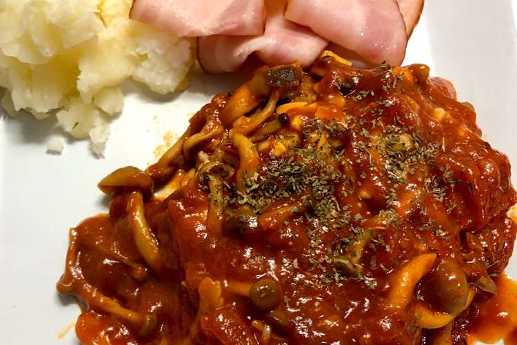 冷凍ハンバーグのトマトソース煮込み レシピ 作り方 By 阿波の狸 クックパッド 簡単おいしいみんなのレシピが352万品