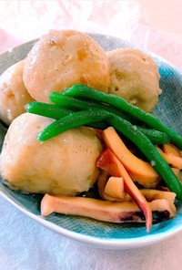 染みてる✨レンチン里芋と焼きイカの煮物