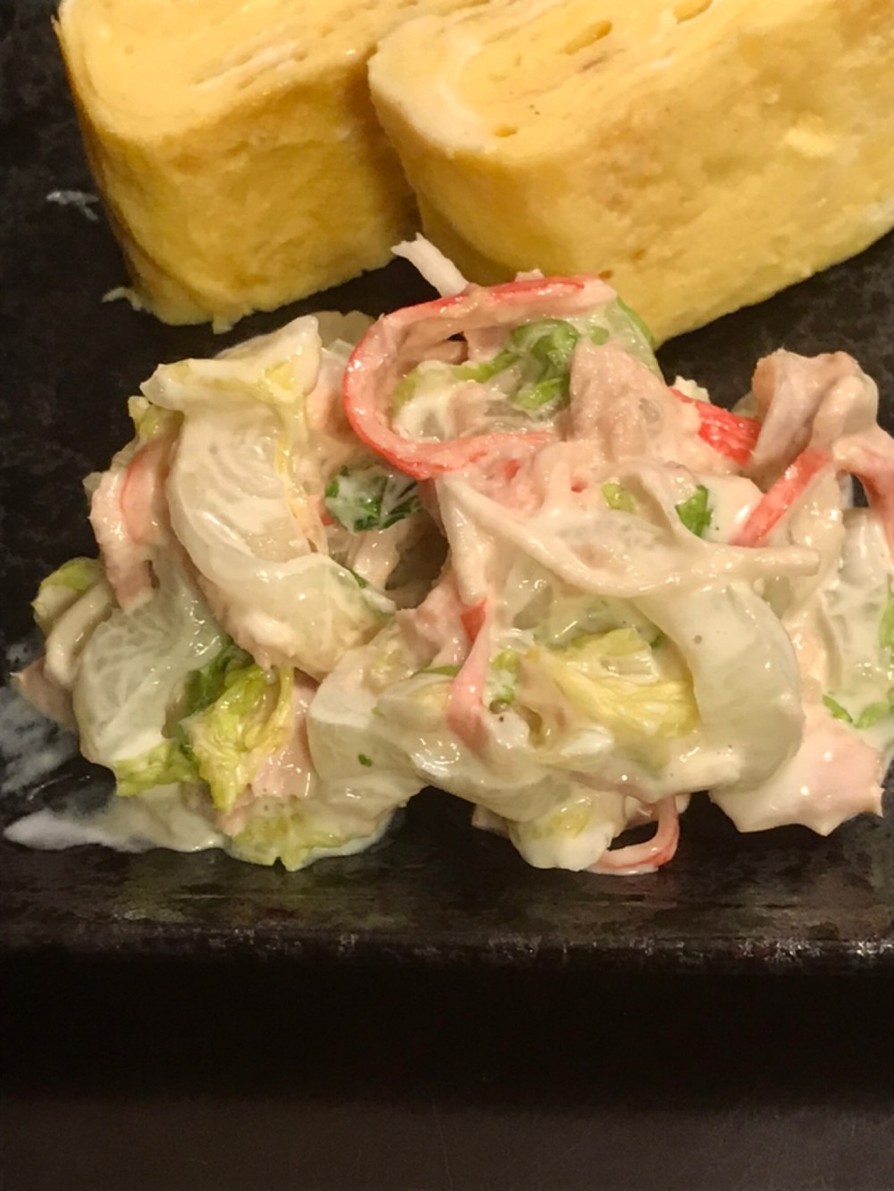 お弁当にも使える、塩漬け白菜のサラダの画像