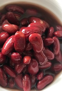 赤インゲン豆の赤ワイン煮