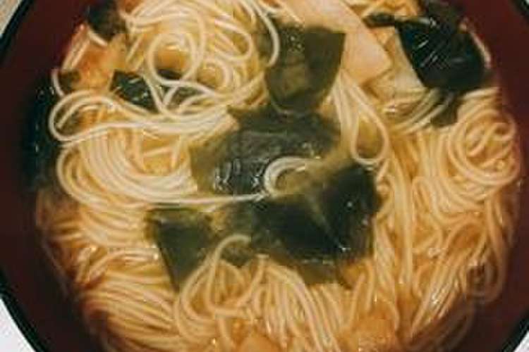超簡単 味噌汁でにゅう麺 レシピ 作り方 By ベストフォーワード クックパッド