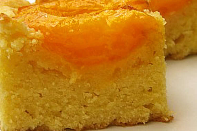 アンズのアーモンドケーキ レシピ 作り方 By ぴぃたろう クックパッド