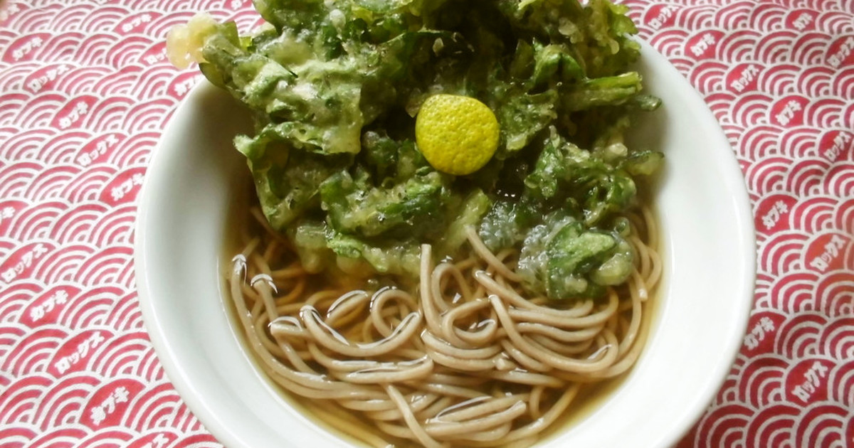 春菊天そば レシピ 作り方 By 花時計咲いた クックパッド 簡単おいしいみんなのレシピが351万品