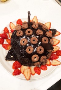 ウルトラ怪獣タッコングのチョコケーキ