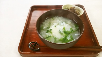 【野菜ソムリエ】ご飯から作る簡単七草粥の写真