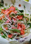 スモークサーモンと水菜のマリネ