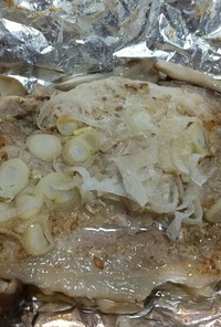 ゴマ味噌ダレの豚肉ホイル焼き(減塩)