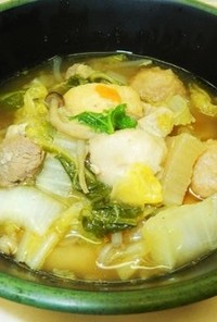 【健康対策課】鶏、野菜ちゃんこ鍋