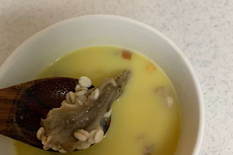 塩きのこのもち麦コーンスープ レシピ 作り方 By 食べてダイエット クックパッド