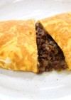 牛そぼろオムレツ
