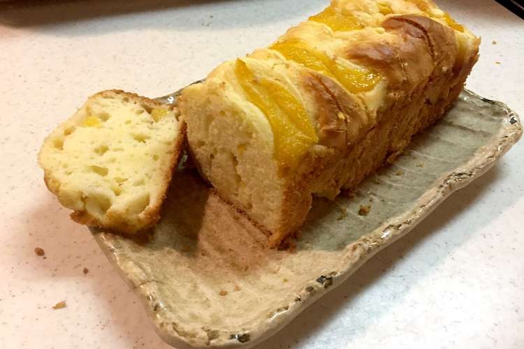 桃缶のパウンドケーキ レシピ 作り方 By Saia76 クックパッド 簡単おいしいみんなのレシピが350万品