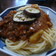 茄子ミートスパゲティ