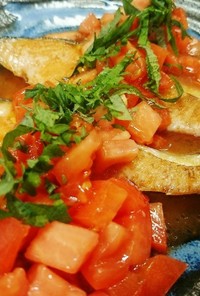 旨っ❤️鮭のトマトドレッシング