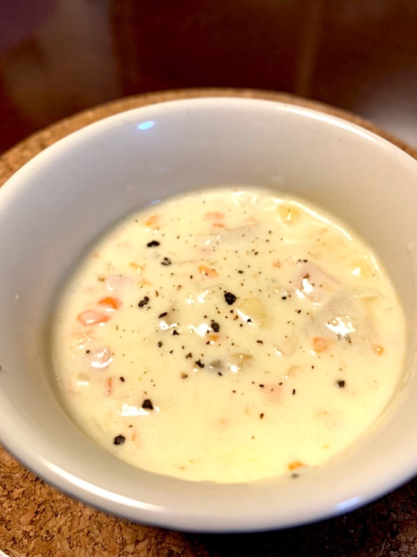 簡単コーンチャウダーのレシピ