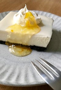 レンジで簡単・濃厚レアチーズ ケーキ