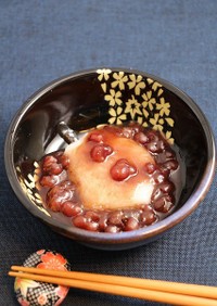 レンジで簡単お節！おしるこ