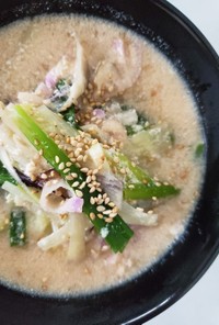 梅醤野菜スープde豆乳チャンポン
