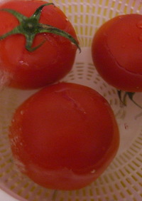 夏におすすめ☆トマトの保存＆湯むき？