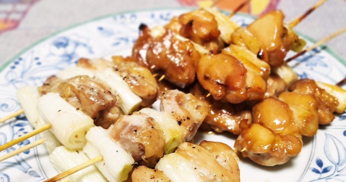 オーブンで焼く焼鳥の作り方 塩 たれ レシピ 作り方 By Miella クックパッド 簡単おいしいみんなのレシピが353万品