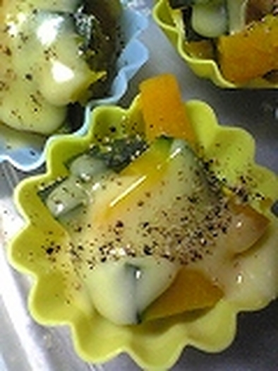お弁当用冷凍食品☆かぼちゃチーズの写真