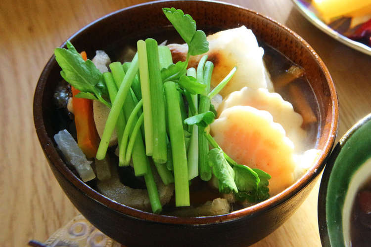 ヒキタさんちの具沢山なお雑煮 仙台雑煮 レシピ 作り方 By ヒキタさんちの台所 クックパッド 簡単おいしいみんなのレシピが353万品