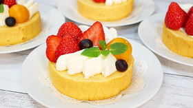 簡単バームクーヘンいちごケーキ