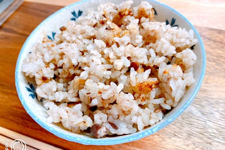 一人暮し男のおしるこ汁の余りでお赤飯 レシピ 作り方 By 一人暮らし男 クックパッド