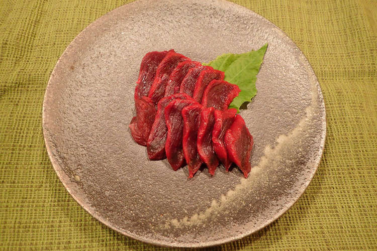 ミンククジラの刺身 レシピ 作り方 By あおもりの肴 クックパッド