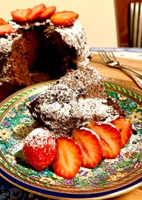 濃厚★ベリークルミのチョコクグロフケーキ