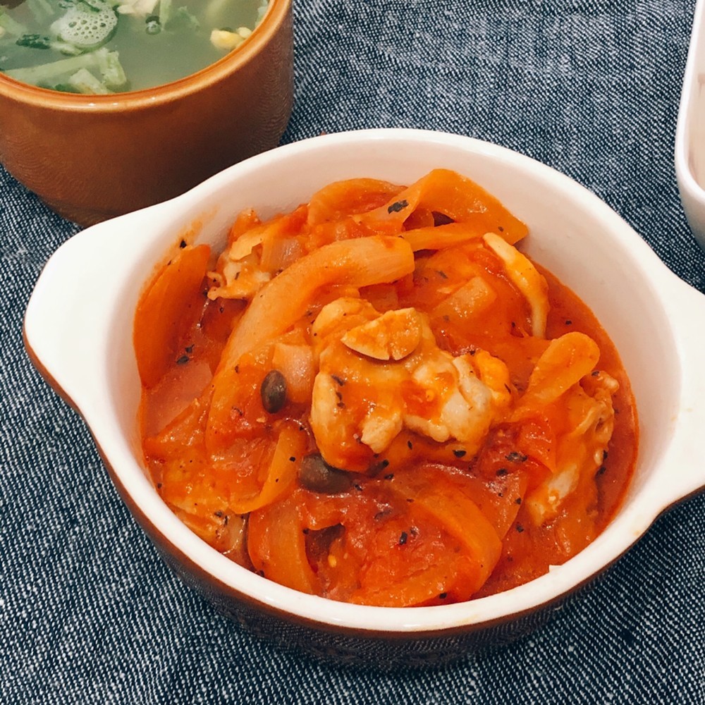 チーズでこく旨 チキンのトマト煮 レシピ 作り方 By Misaa12 クックパッド 簡単おいしいみんなのレシピが356万品