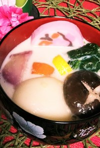 減塩の方の為の豆乳お雑煮❤️