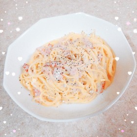 卵なし!生クリームなし!カルボナーラ