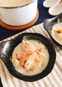包丁いらずで簡単！食べる豆乳スープ