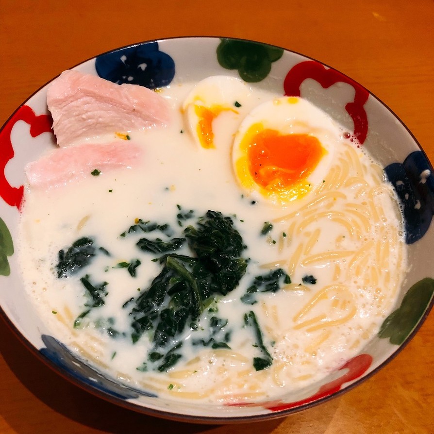 【ダイエット】鶏白湯ラーメン風の画像