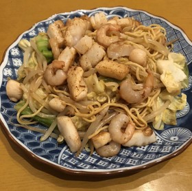 【ダイエット】糖質オフ海鮮焼きそば