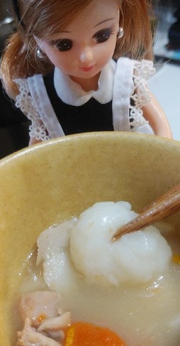 リカちゃん♡餅嫌いさんも一緒に雑煮(白)